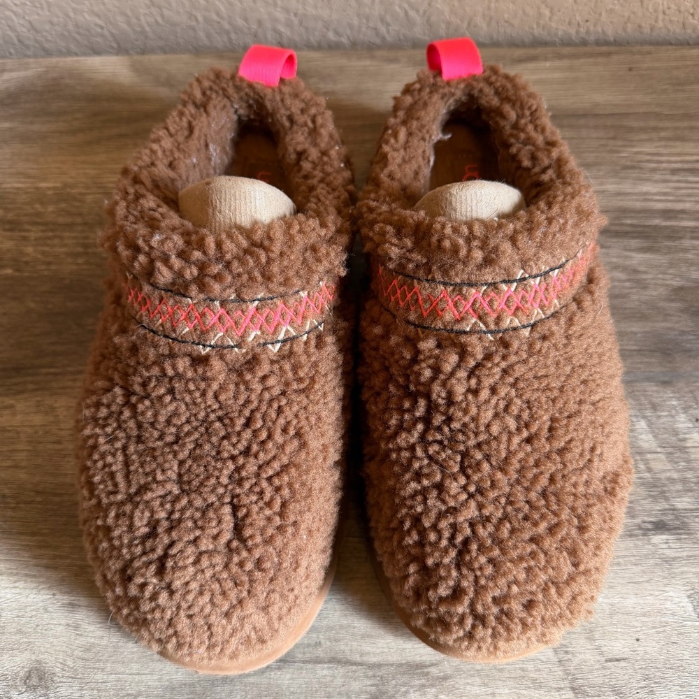 UGG Tazz Braid Platform Slippers Women’s Size 7 Hardwood Color - Picture 4 of 16